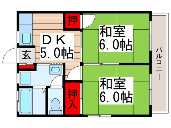 サンライズ・Kの物件間取画像